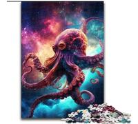 Puzzle 1000 pièces en Carton Galaxy Octopus, Taille 26x38cm. Un Casse-tête Stimulant pour Les Adolescents, Une soirée de Jeux en Famille Amusante.