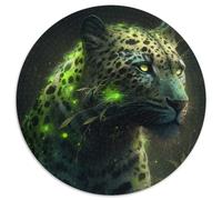 Puzzle 1000 pièces en Carton Motif léopard Fantastique pour Adultes, idéal pour la décoration intérieure, Les Anniversaires, Les fêtes et Les Cadeaux (67,5 x 67,5 cm)