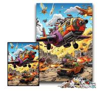 Puzzle 1000 pièces en Carton pour Adultes, Motif Avion, 26x38cm, idéal pour la fête des mères, Un Anniversaire ou Noël.