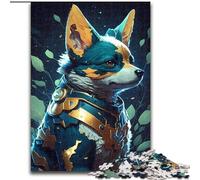 Puzzle 1000 pièces en Carton pour Adultes, réalisme Magique, Chien Corgi, Taille 26x38cm, pour Les Anniversaires et Les fêtes