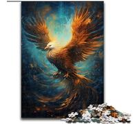 Puzzle 1000 pièces en Carton représentant Un Aigle Fantastique, idéal pour la décoration de la Maison, idéal comme Cadeau de Noël et du Nouvel an pour Les Adolescents, Taille 38x26cm.