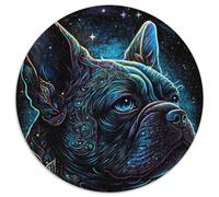 Puzzle 1000 pièces en Carton représentant Un Bouledogue français de l'espace, idéal pour la décoration de la Maison, idéal pour Noël et Le Nouvel an, pour Les Adolescents (67,5 x 67,5 cm).