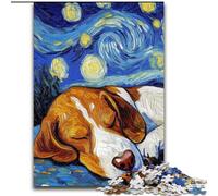 Puzzle 1000 pièces en Carton représentant Un Ciel Nocturne de Beagle, Un Casse-tête Stimulant pour Les Adolescents, Une soirée de Jeux en Famille Amusante, Taille 38x26cm