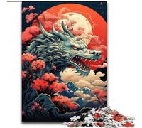 Puzzle 1000 pièces en Carton représentant Un Dragon coloré, Jeu interactif Familial, Jeu éducatif, 1000 pièces(26x38cm)