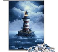 Puzzle 1000 pièces en Carton Space Light House, Dimensions 26x38cm, pour Adolescents, soirée Jeux en Famille, idée Cadeau stimulante