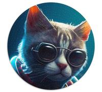 Puzzle 1000 pièces en Carton « The Cool Cat pour Les Anniversaires, Les fêtes et la décoration intérieure (67,5x67,5cm)