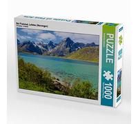 Puzzle 1000 pièces en Forme de flakstad, lofoten (Norvège)