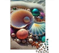 Puzzle 1000 pièces en forme d'étoile de mer, magnifiques puzzles pour adultes, cadeaux d'Halloween, puzzles pour adultes, décorations et cadeaux uniques pour la maison, 1000 pièces (75 x 50 cm)