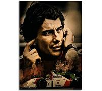 Puzzle 1000 pièces en Papier à Assembler, Affiche Ayrton Senna, Jeux pour Adultes, Jouet éducatif 38x52cm