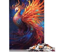 Puzzle 1000 pièces en Papier coloré représentant Un Oiseau phénix pour Adultes, Cadeau d'halloween, Jeu éducatif, défi, 1000 pièces (75 x 50 cm)