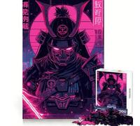 Puzzle 1000 pièces en Pixel Art représentant Un Guerrier samouraï, idéal pour Adultes Un Jeu de réflexion Stimulant et Convivial, découpé avec précision et Qui fera Un Joli Cadeau (38x26cm)