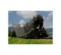 Puzzle 1000 pièces，en Voyage avec la Plus Ancienne Locomotive à Vapeur du Monde.，Papier pour Adultes Jeux Enfants Jouets Éducatifs（50x70cm）-AQ65