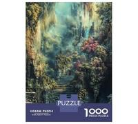 Puzzle 1000 Pièces Enchanted Garden Path Puzzle pour Adultes - Jeu De Réflexion - Décoration Parfaite - Cadeaux Uniques pour Anniversaires Et Noël 52x38cm/1000pcs