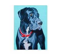 Puzzle 1000 Pièces Enfant-en Papier Puzzle，Dogue Allemand, Mignon Chien de Compagnie，DIY Éducatif Puzzle Noël Décoration de Maison Cadeau（38x26cm）-E90