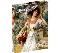 Puzzle 1000 pièces Enjoy - Emile Vernon : Le Jardin fleuri multicolore G