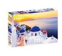 Puzzle 1000 pièces Enjoy - Lever de soleil sur Santorin, Grèce multicolore G