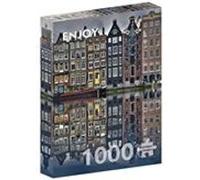 Puzzle 1000 pièces ENJOY - Maisons d'Amsterdam multicolore G