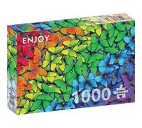 Puzzle 1000 pièces ENJOY - Papillons arc-en-ciel multicolore G