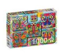 Puzzle 1000 pièces ENJOY - Papillons multicolore G