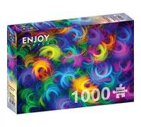Puzzle 1000 pièces ENJOY - Plumes Néon Abstraites multicolore G