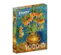 Puzzle 1000 pièces Enjoy - Vincent Van Gogh : Fritillaires dans un vase en cuivre multicolore G