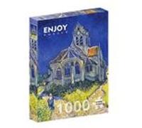Puzzle 1000 pièces Enjoy - Vincent Van Gogh : L'Église d'Auvers-sur-Oise multicolore G
