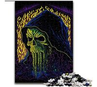 Puzzle 1000 pièces Entité de lumière Noire pour Adultes, idéal pour Les Anniversaires, Les fêtes et Les Occasions spéciales (Taille 50x75cm)