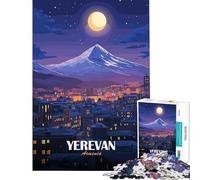 Puzzle 1000 pièces Erevan Arménie Paysage Nocturne pour Jeu éducatif Jouet Stimulant Cadeau d'anniversaire (Dimensions 75x50cm)