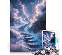 Puzzle 1000 pièces Escalier vers Le Paradis Jeu de réflexion Entraînez Votre Cerveau et Vos Mains Convient pour la décoration de Bureau 38x52cm