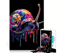 Puzzle 1000 pièces Escargot Arc-en-Ciel (38x26cm) pour Adolescents Stimule la mémoire Loisirs faciles Bords Nets Surprise de Noël