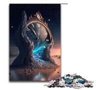 Puzzle 1000 pièces Espace Temps pour Adultes Puzzle en Bois Superbes Cadeaux pour Noël 75x50cm