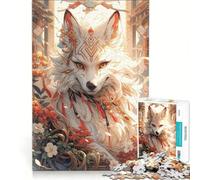 Puzzle 1000 pièces Esprit Kitsune Jeu Familial activités Amusantes à la Maison Cadeaux Uniques pour Un Anniversaire ou Noël 38x26cm