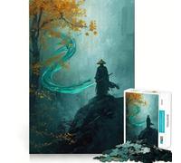 Puzzle 1000 pièces Esprit samouraï dans la Brume d'automne pour Adolescents Un défi intellectuel Stimulant, Amusant et Relaxant, avec Une découpe précise, idéal comme Cadeau Festif (50x75cm)