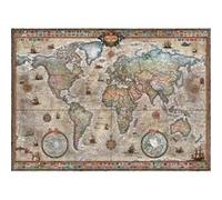 Puzzle 1000 pièces et Poster: Carte du monde Rétro Heye G
