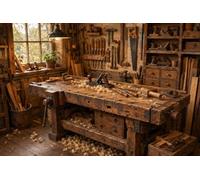 Puzzle 1000 Pieces Établi Menuisier Vintage Bois