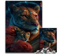 Puzzle 1000 pièces « Étoile Observant l'amour du Lion » : activité à Domicile pour Les Vacances, Les Anniversaires et Les soirées de Jeux en Famille 50 x 75 cm