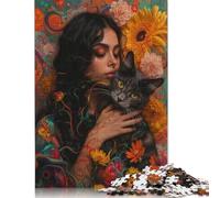 Puzzle 1000 pièces « Étreinte Florale » pour Adultes, idéal pour Passer du Temps en Famille (38 x 26 cm)