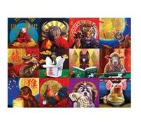 Puzzle 1000 pièces Eurographics - Calendrier chinois multicolore G