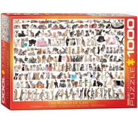 Puzzle 1000 Pièces Eurographics World of Cats 680 mm x 480 mm