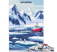 Puzzle 1000 pièces Expédition Antarctique Puzzles en Papier pour Adultes et Adolescents Jeu Familial pour Adultes et Adolescents 38 x 26 cm / 1000 pièces