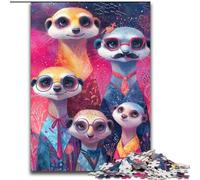 Puzzle 1000 pièces Famille Loutre pour Adolescents, Cadeaux, Jeux stimulants, Chaque pièce est Unique - Jeu Familial Stimulant (26x38cm)