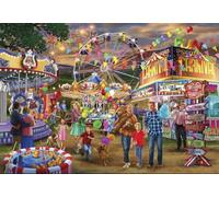 Bluebird Puzzle - Family Fun Carnival, Puzzle 1000 Pièces - La Fête Foraine en Famille - Puzzle Adulte - Fabriqué en France