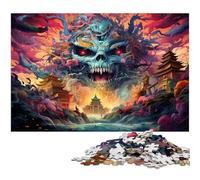 Puzzle 1000 pièces Fantaisie Monstres Japonais colorés pour Adultes et Enfants Puzzle en Papier Excellent Cadeau pour Adultes 1000 pièces (38 x 26 cm)