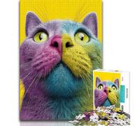 Puzzle 1000 pièces Fantasy Art Cat pour Adultes et Adolescents, Jouets éducatifs et éducatifs, Jeux familiaux, Cadeau d'anniversaire, Cadeaux 50x75cm