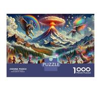 Puzzle 1000 Pièces Fantasy Artwork with Animals and Nature Puzzle Adulte, Casse-tête, Découpe De Précision, Cadeau Unique pour Anniversaire Et Noël 38x26cm/1000pcs