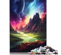 Puzzle 1000 pièces Fantasy Astral Wonderland Puzzles Adultes Difficulté Puzzles Éducation Jouets Jeux Famille Décoration (38x26cm)