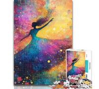 Puzzle 1000 pièces Fantasy Ballerine, Puzzle 1000 pièces pour Adultes et Adolescents, Collection de Jeux intellectuels, Beaux-Arts 50x75cm