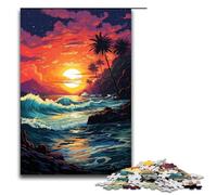 Puzzle 1000 pièces « Fantasy Beach at Sunset » pour Adultes idéal pour Les Adolescents de 14 Ans et Plus 1000 pièces (75 x 50 cm).