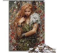 Puzzle 1000 pièces Fantasy Dark Girl Impossible Puzzles pour Adultes Activité Adulte et familiale, Cadeau de décoration d'intérieur DIY (Taille 50x75cm)