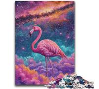 Puzzle 1000 pièces Fantasy Flamingo pour Adolescents, Anti-Stress, défi Difficile, renforce l'amour Entre Couples (38x52cm)